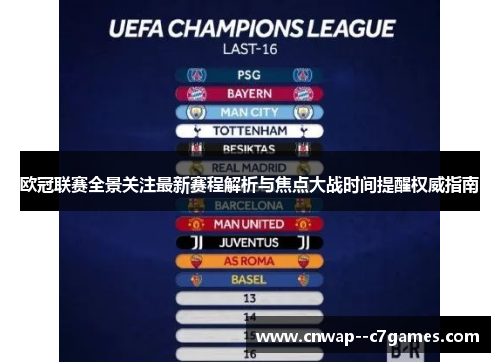 欧冠联赛全景关注最新赛程解析与焦点大战时间提醒权威指南